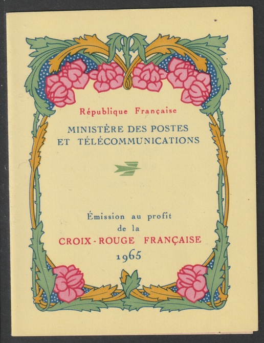 France 1965 Red Cross Booklet (Works by Renoir) complete with special cancellation, SG XSB15, stamps on red cross, stamps on  medical, stamps on arts, stamps on renoir