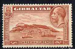 Gibraltar 1931-33 KG5 Rock 1.5d P14 mounted mint SG111, stamps on , stamps on  kg5 , stamps on 