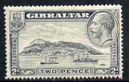 Gibraltar 1931-33 KG5 Rock 2d P13.5 x 14 mounted mint SG112a, stamps on , stamps on  kg5 , stamps on 