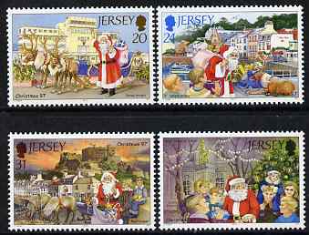 Jersey 1997 Christmas set of 4 unmounted mint SG 836-39, stamps on christmas