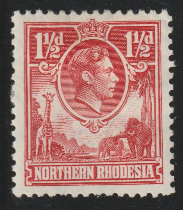 Northern Rhodesia 1938-52 KG6 1.5d carmine-red mounted mint, SG 29, stamps on , stamps on  stamps on , stamps on  stamps on  kg6 , stamps on  stamps on 